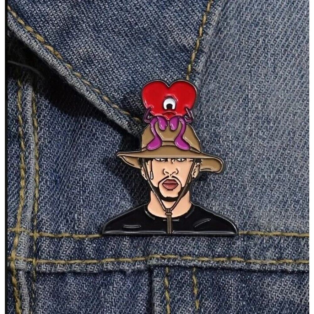 Bad Bunny‎ Enamel Pin | Reggaeton Music Pin